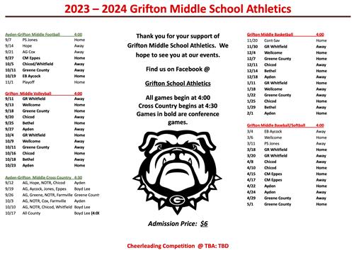 Athletic Schedule